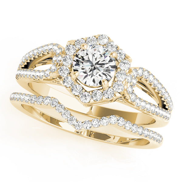 Split Shank Halo Engagement Rings