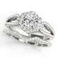 Split Shank Halo Engagement Rings