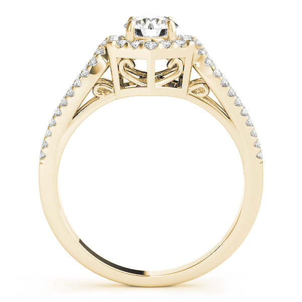 Split Shank Halo Engagement Rings