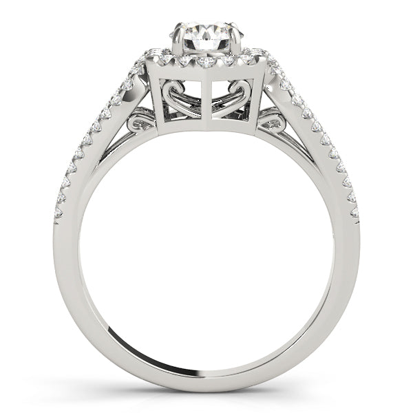 Split Shank Halo Engagement Rings