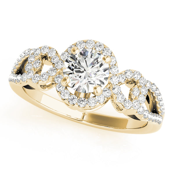 Infinity Halo Engagement Rings