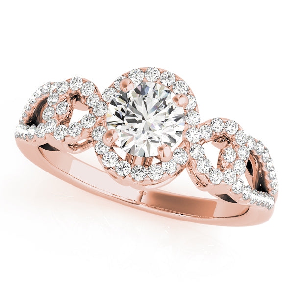 Infinity Halo Engagement Rings