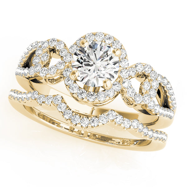 Infinity Halo Engagement Rings