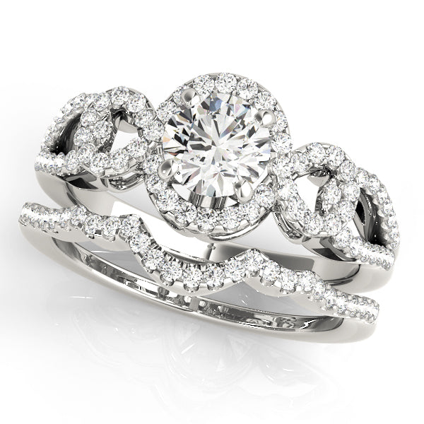 Infinity Halo Engagement Rings