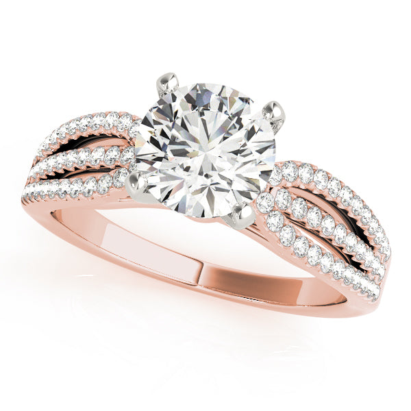 Multirow Split Shank Engagement Rings