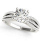 Multirow Split Shank Engagement Rings