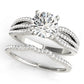 Multirow Split Shank Engagement Rings