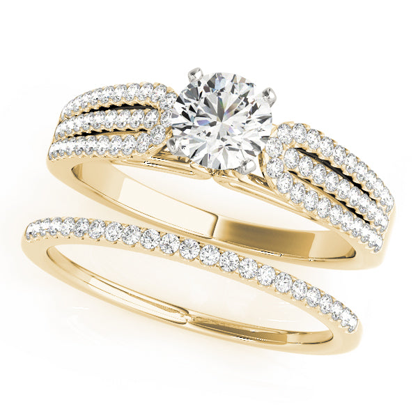 Multirow Engagement Rings