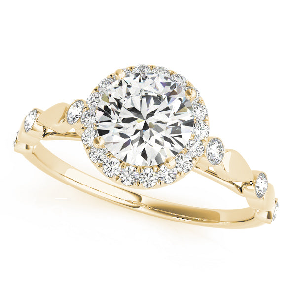 ENGAGEMENT RINS HALO ROUND