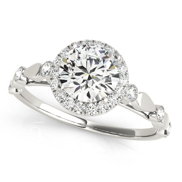 ENGAGEMENT RINS HALO ROUND