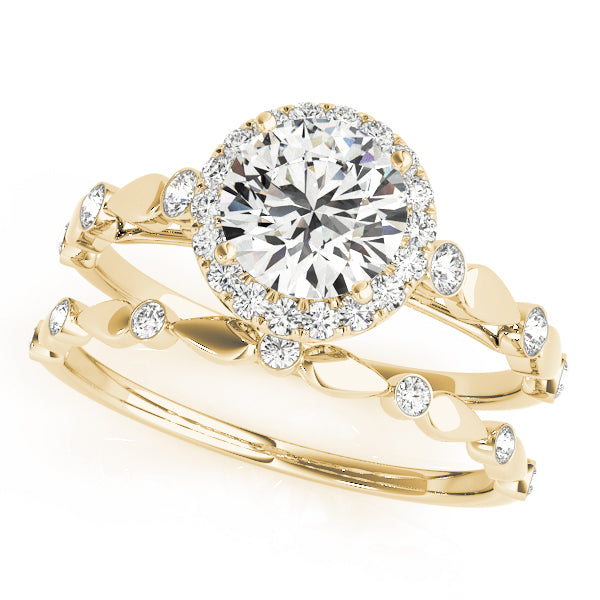 ENGAGEMENT RINS HALO ROUND