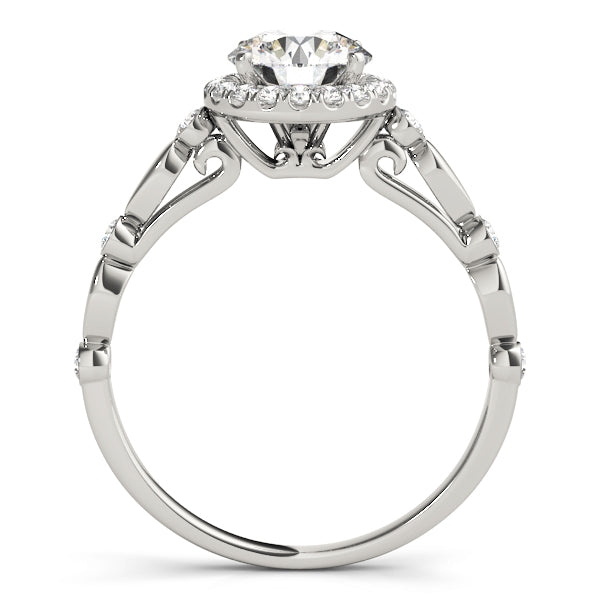 ENGAGEMENT RINS HALO ROUND