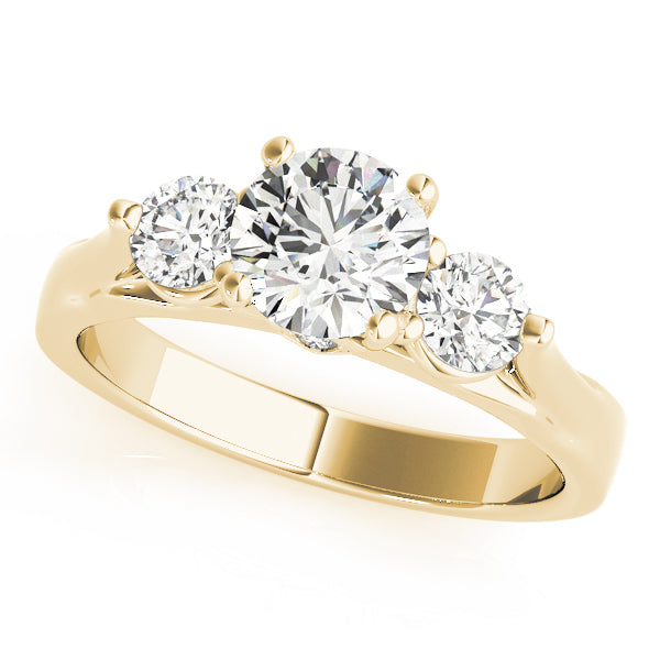 3-Stone Round Engagement Ring