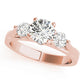 3-Stone Round Engagement Ring