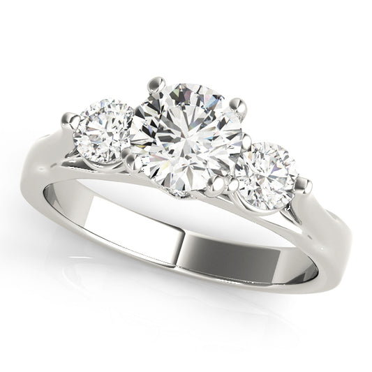3-Stone Round Engagement Ring