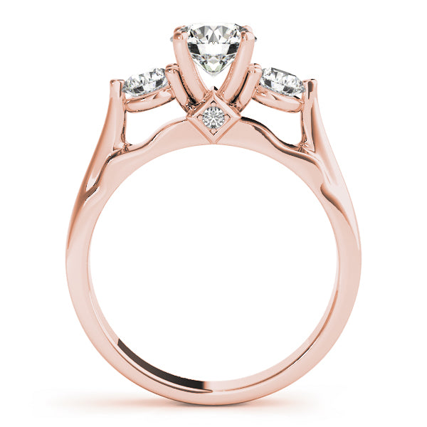 3-Stone Round Engagement Ring