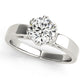 Solitaire Double Prong Engagement Ring