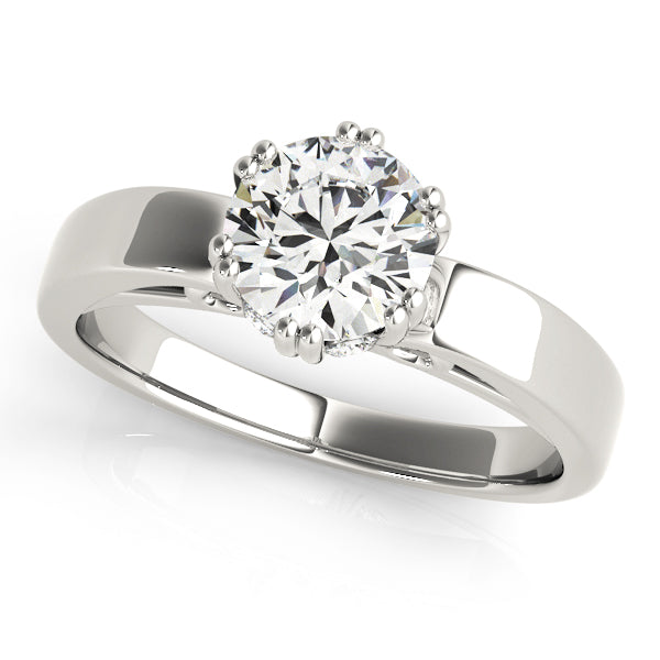 Solitaire Double Prong Engagement Ring