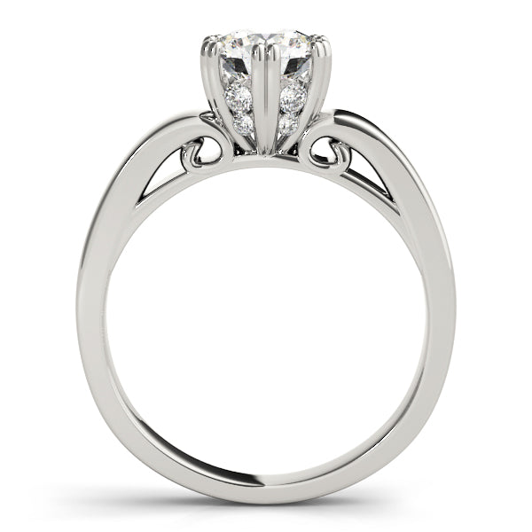 Solitaire Double Prong Engagement Ring