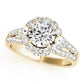 Split Shank Halo Engagement Ring