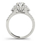 Split Shank Halo Engagement Ring