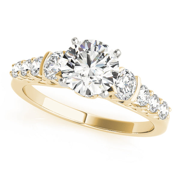 Single Row Prong Engagement Ring