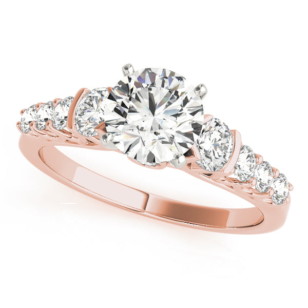 Single Row Prong Engagement Ring