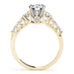 Single Row Prong Engagement Ring