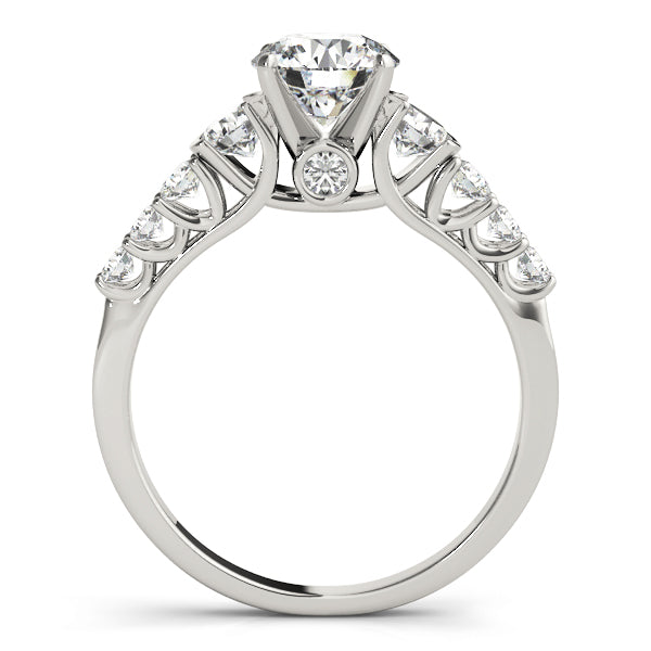 Single Row Prong Engagement Ring