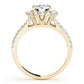 Split Shank Halo Round Engagement Ring