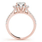 Split Shank Halo Round Engagement Ring