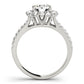 Split Shank Halo Round Engagement Ring