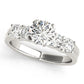 Single Row U-Prong Engagement Ring