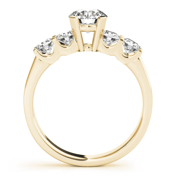 Single Row U-Prong Engagement Ring