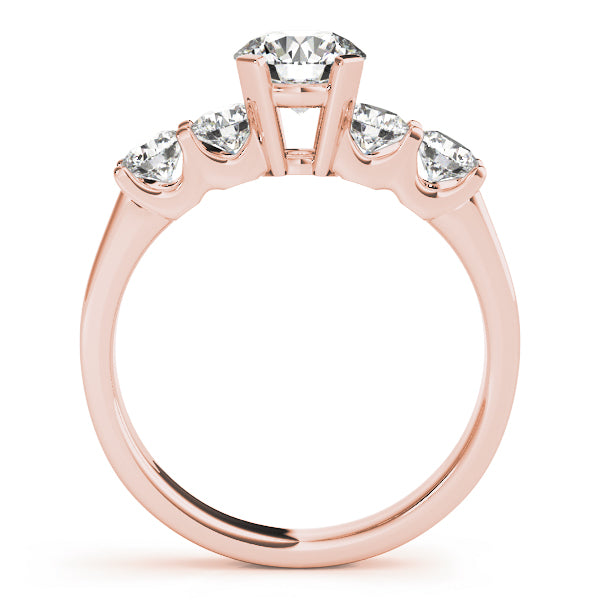 Single Row U-Prong Engagement Ring