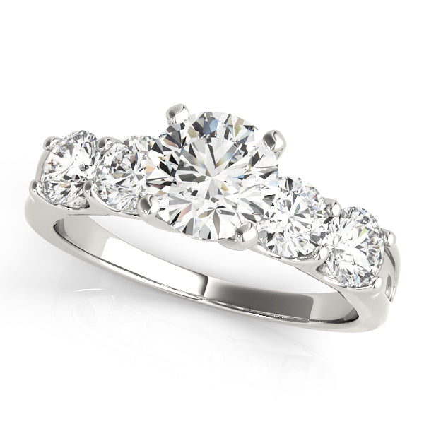 Single Row Prong Engagement Rings