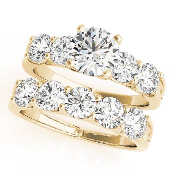 Single Row Prong Engagement Rings