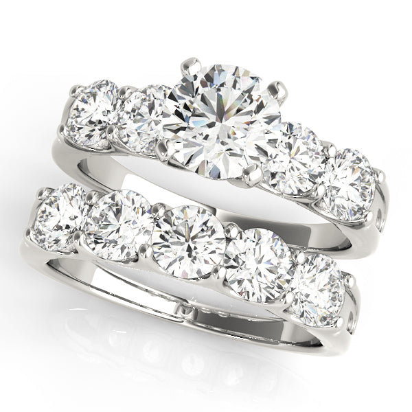 Single Row Prong Engagement Rings
