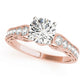 Antique Single Row Milgrain Engagement Ring