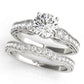Antique Single Row Milgrain Engagement Ring