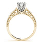 Antique Single Row Milgrain Engagement Ring