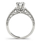 Antique Single Row Milgrain Engagement Ring