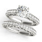 Antique Single Row Prong Filigree Engagement Ring