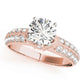 Vintage Halo Milgrain Engagement Ring