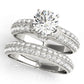 Vintage Halo Milgrain Engagement Ring