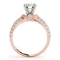 Vintage Halo Milgrain Engagement Ring