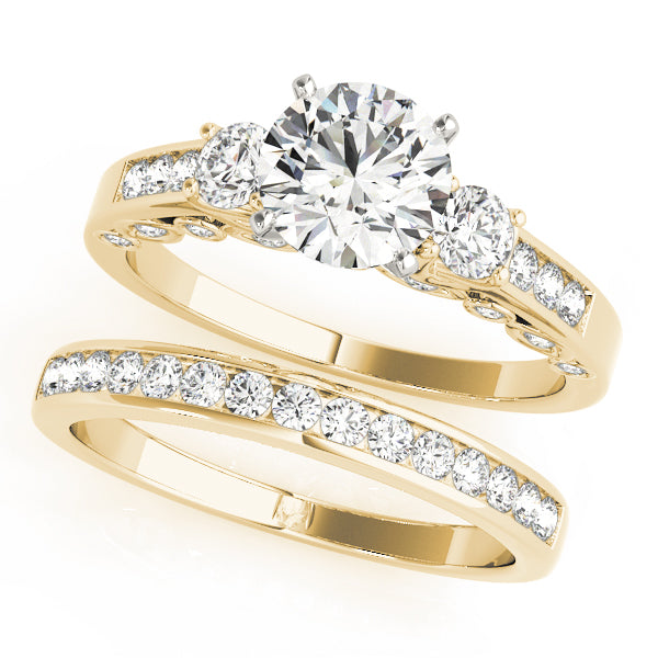 3-Stone Channel Set Solitaire Engagement Rings