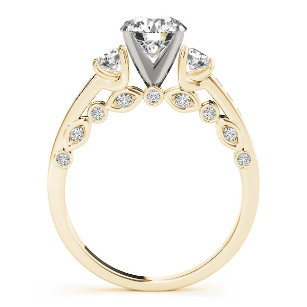 3-Stone Channel Set Solitaire Engagement Rings