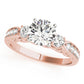 ENGAGEMENT RINGS 3 STONE ROUND