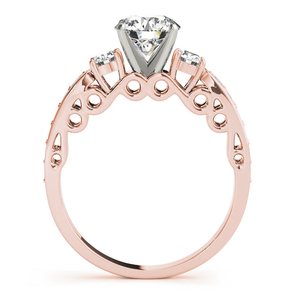 ENGAGEMENT RINGS 3 STONE ROUND
